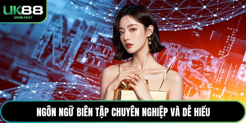 Ngôn ngữ biên tập chuyên nghiệp và dễ hiểu