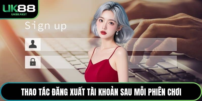 Thao tác đăng xuất tài khoản sau mỗi phiên chơi